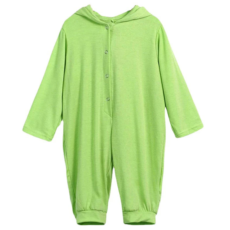 Adorable Dinosaur Hooded Romper for Newborns – Trendy Unisex Jumpsuit for Autumn and Winter