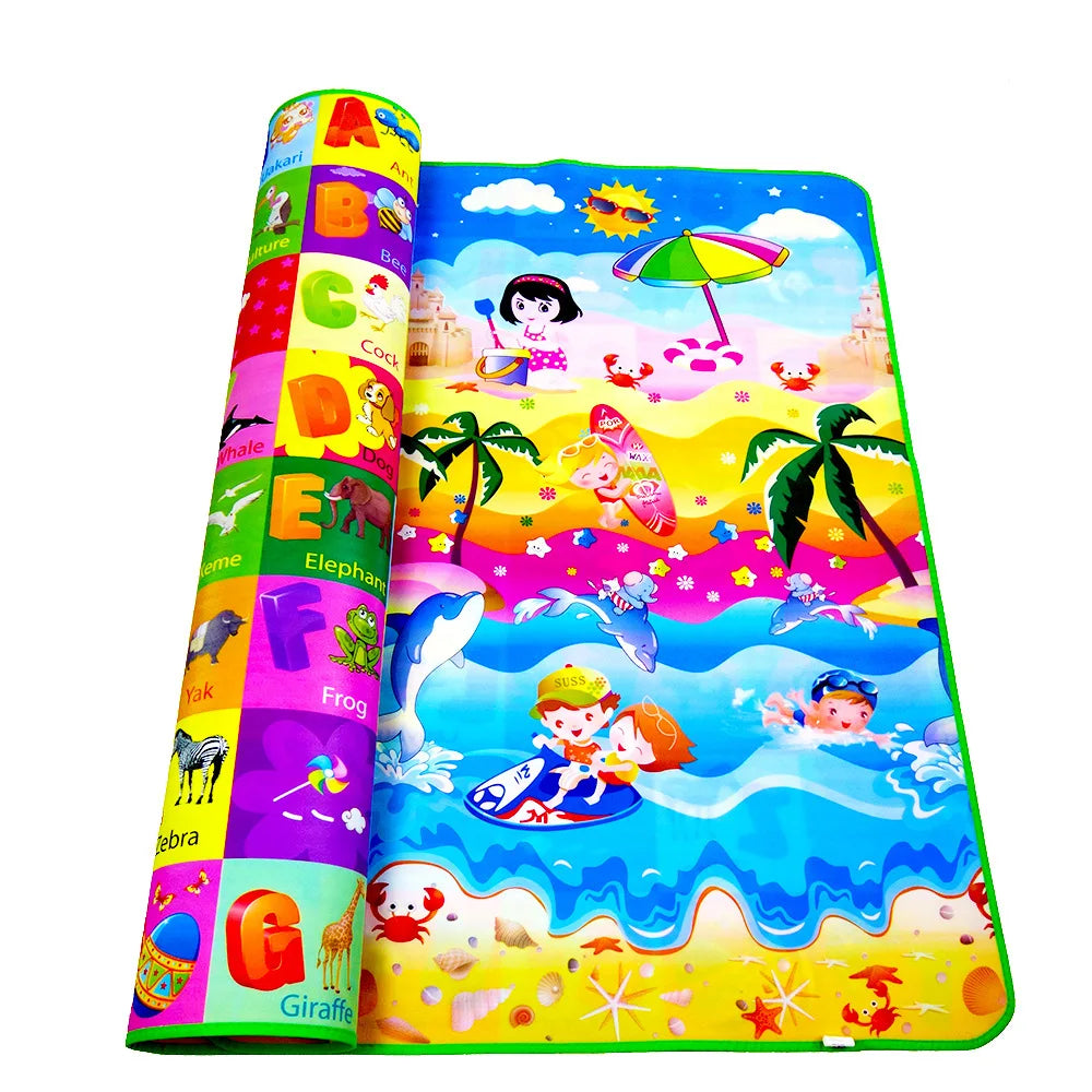 Large EVA Foam Baby Play Mat - Soft Puzzle Crawling Carpet for Kids, 200x180cm Educational Activity Rug