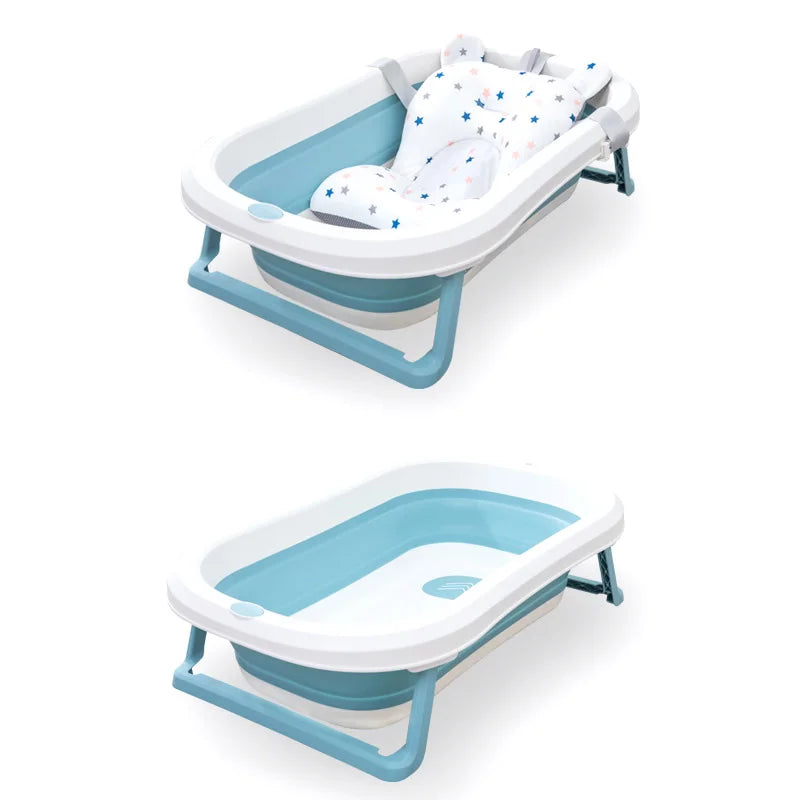 Star Crown Printed Non-Slip Baby Bath Tub Mat for Infants - Soft Polyester Support Pad for Newborns and Toddlers
