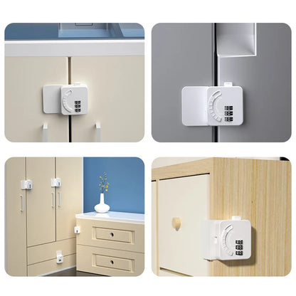 Multi-Function Baby Safety Lock with Password for Fridge, Drawer & Cabinet - Durable ABS Material Home Security Solution