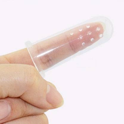 Silicone Baby Toothbrush with Box - Soft and Safe Infant Finger Toothbrush for Oral Care
